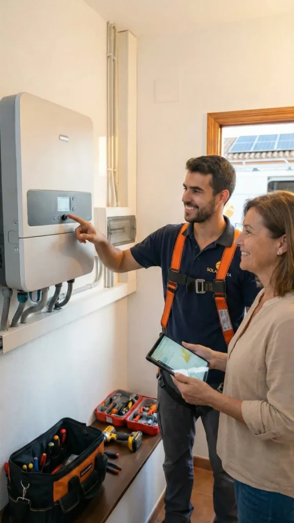 clienta satisfecha con su instalacion de placas solares en palencia